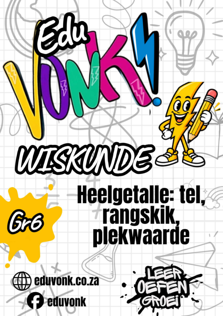 Graad 6: Heelgetalle: tel, rangskik, plekwaarde (AF)