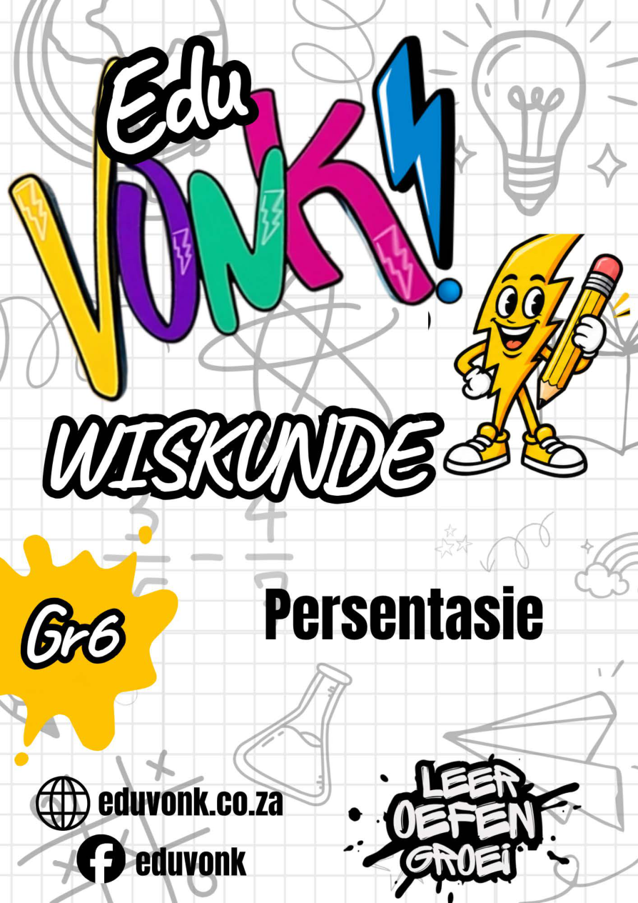 Graad 6: Persentasie werkkaart omslag