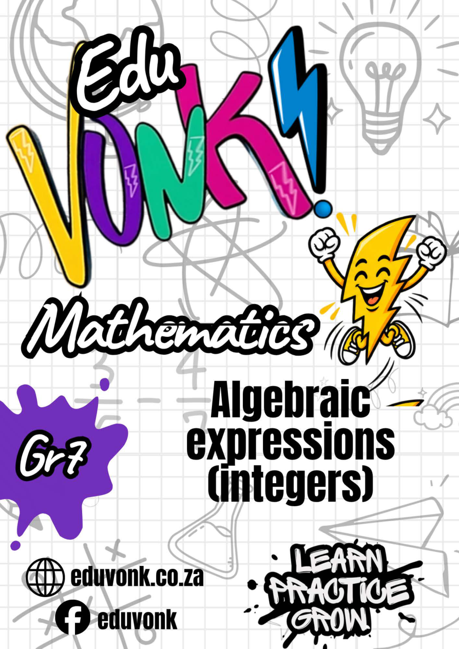 Grade 7: Algebraic expressions (integers) (EN)