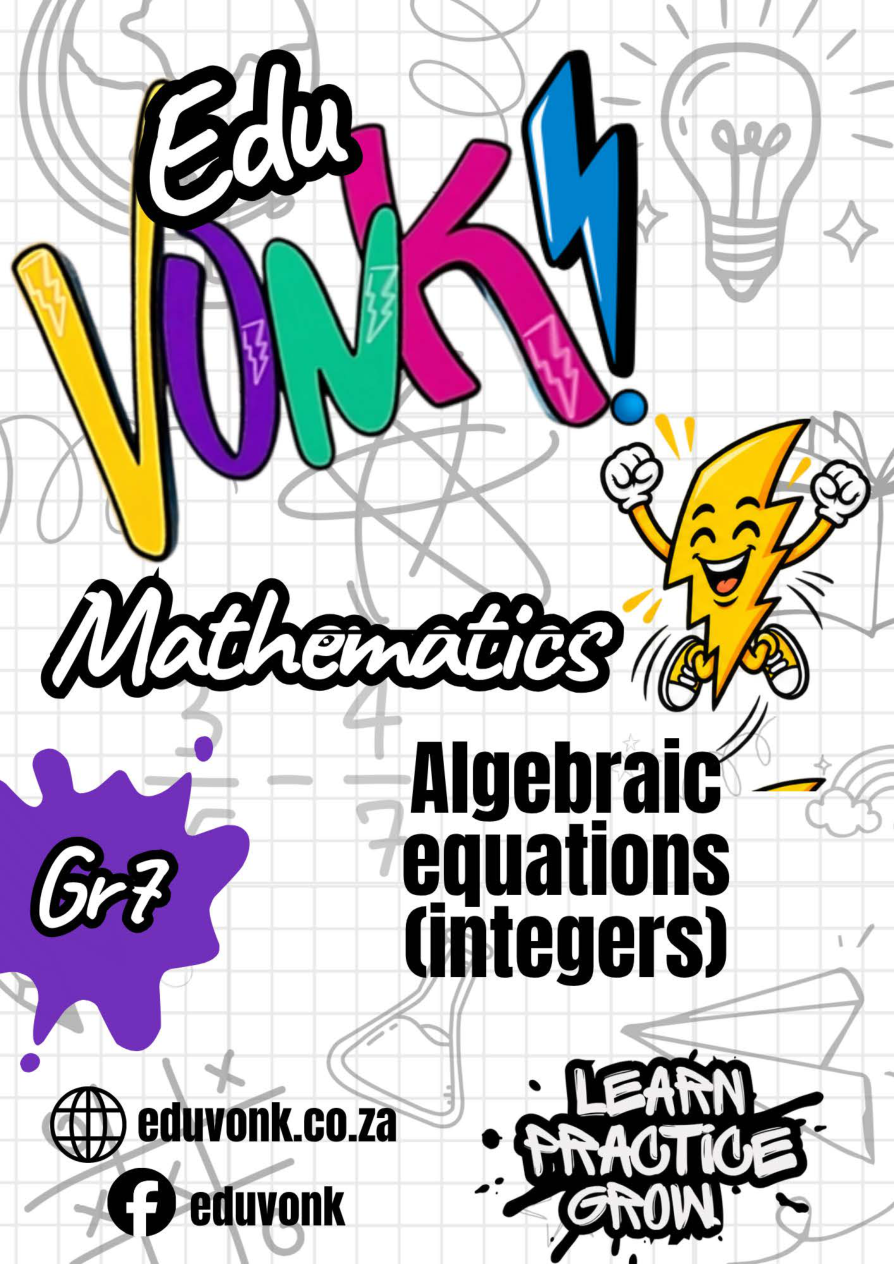 Grade 7: Algebraic equations (integers) (EN)
