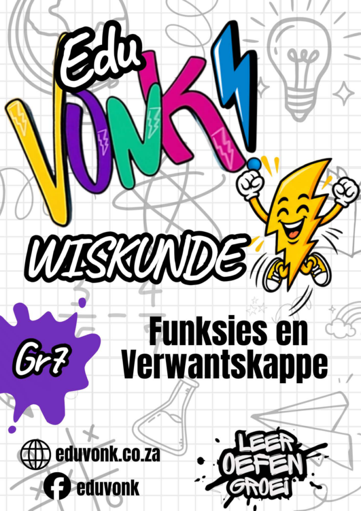 Graad 7: Funksies en Verwantskappe (Gr7) (AF)