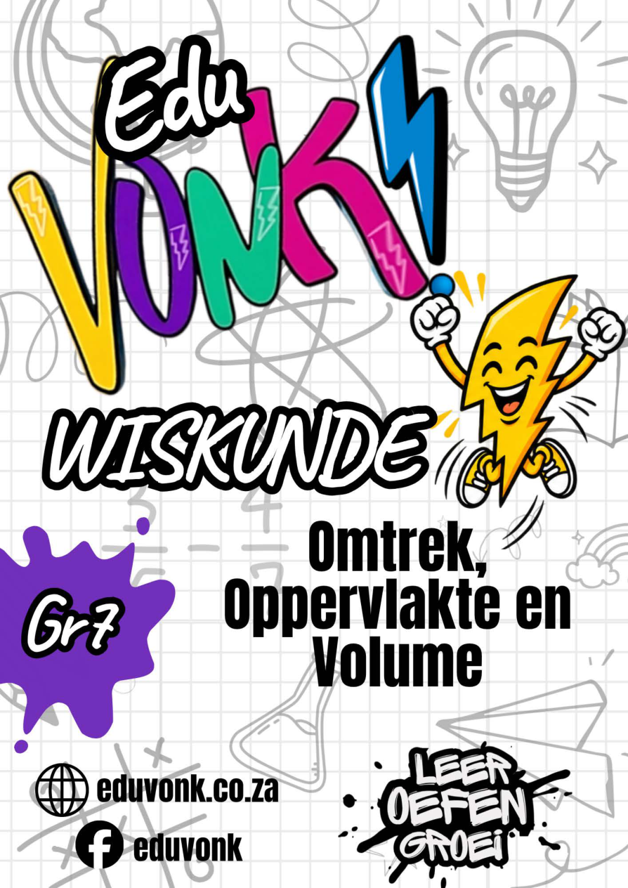 Graad 7: Omtrek, Oppervlakte en Volume (AF)